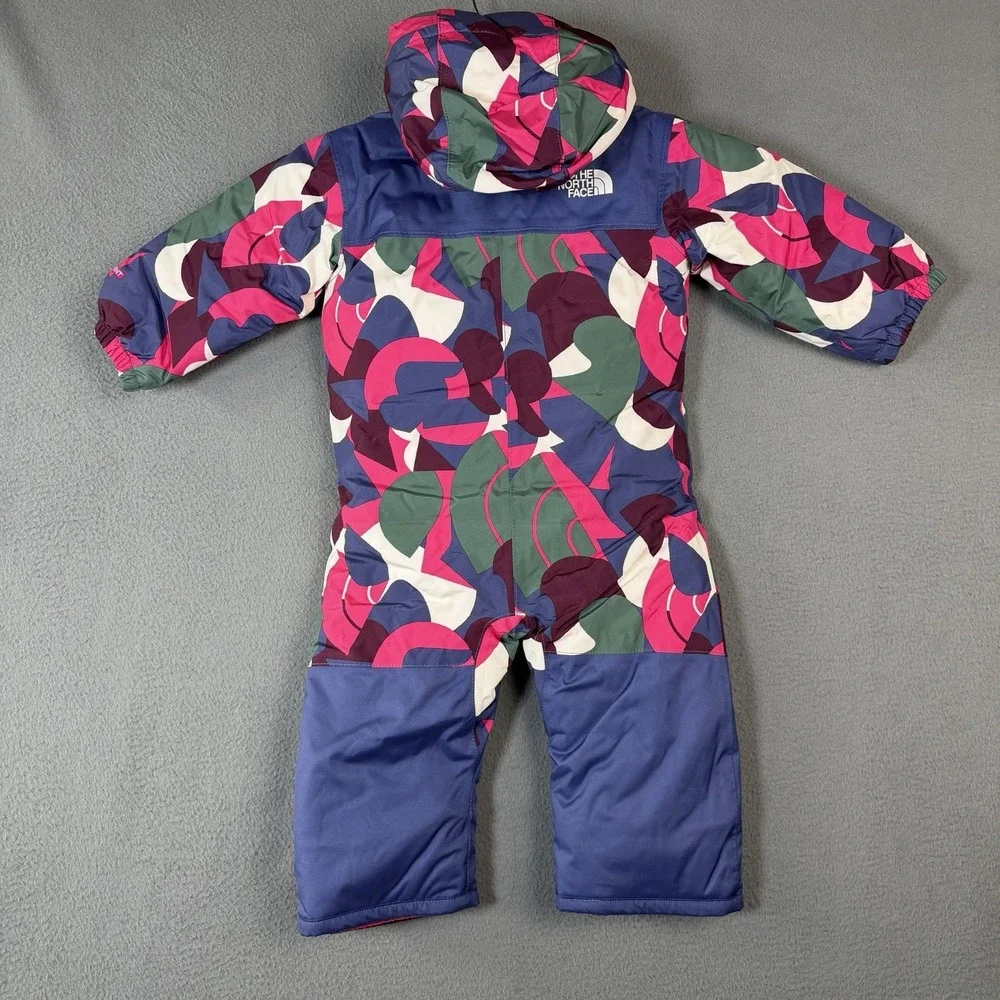 The North Face Baby Freedom Snow Suit Mr Pink Big Abstract 3-6 Months Waterproof